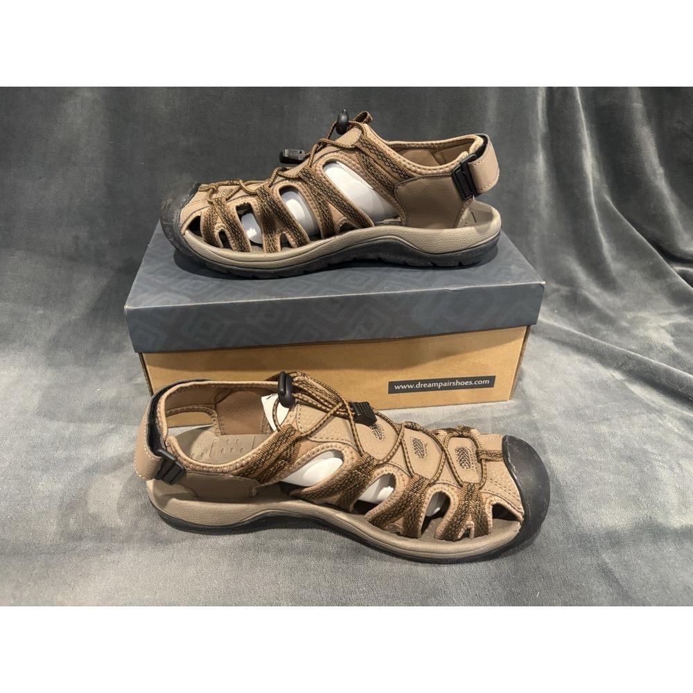DREAM PAIRS Men's 160912-M-NEW Adventurous‎ Summer Outdoor Sandals Size 9.5